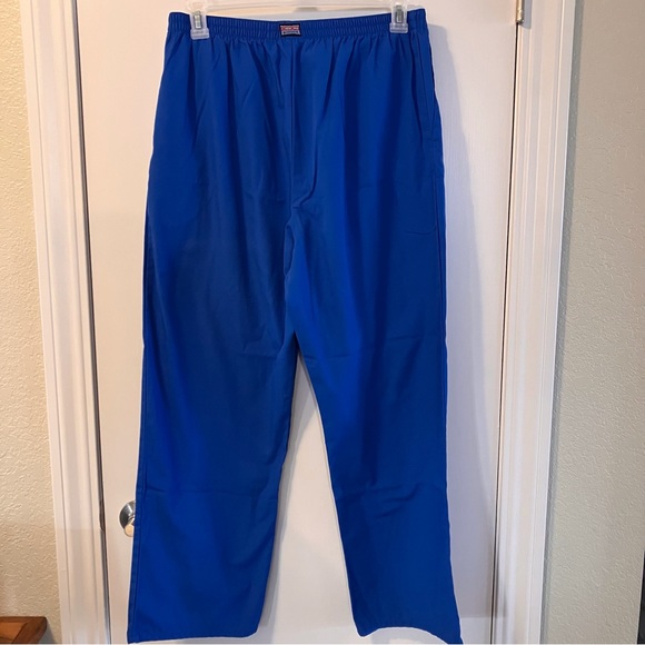 Cherokee workwear elastic waist scrub pants. Size L. Royal Blue - Picture 2 of 8